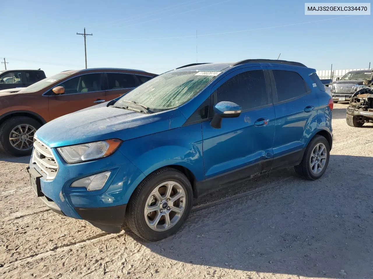 2020 Ford Ecosport Se VIN: MAJ3S2GEXLC334470 Lot: 77882874