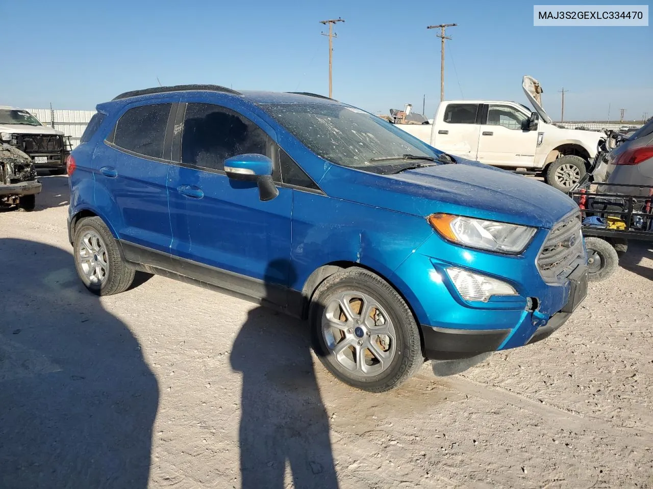 2020 Ford Ecosport Se VIN: MAJ3S2GEXLC334470 Lot: 77882874