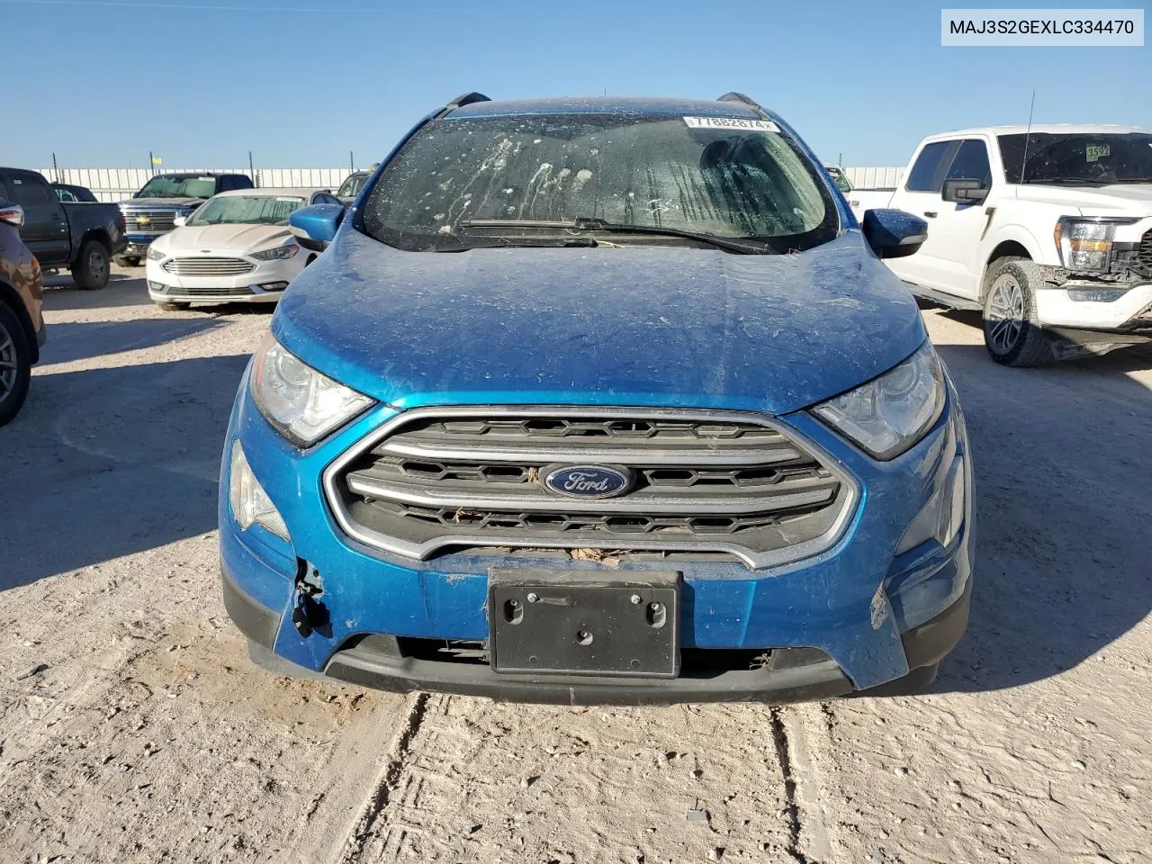 2020 Ford Ecosport Se VIN: MAJ3S2GEXLC334470 Lot: 77882874