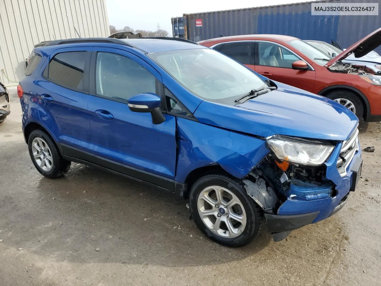 2020 Ford Ecosport Se VIN: MAJ3S2GE5LC326437 Lot: 77984554