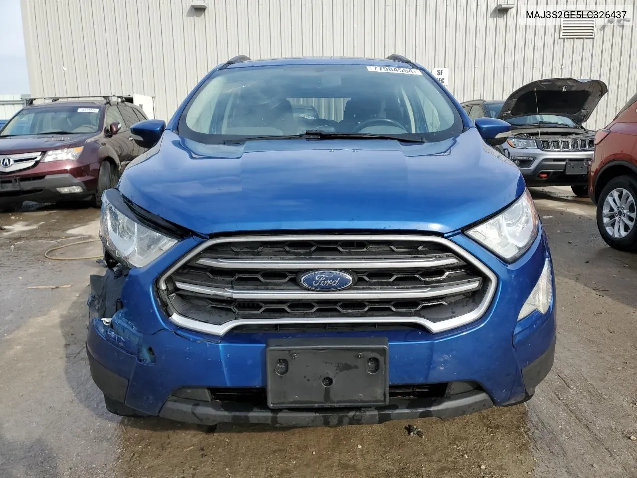 2020 Ford Ecosport Se VIN: MAJ3S2GE5LC326437 Lot: 77984554