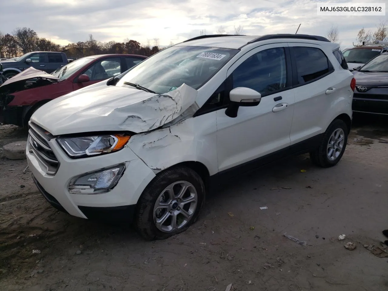 2020 Ford Ecosport Se VIN: MAJ6S3GL0LC328162 Lot: 78001634