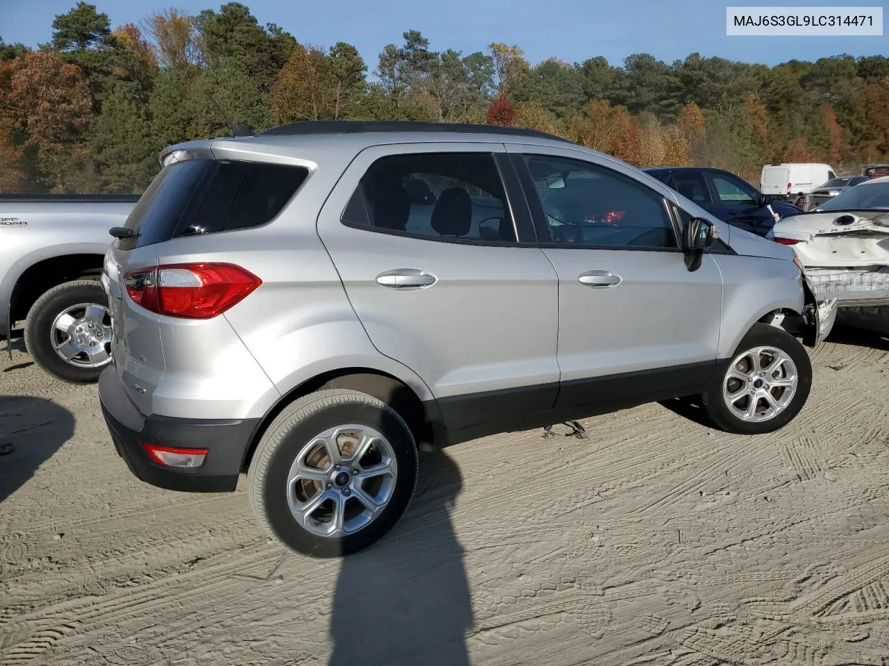 2020 Ford Ecosport Se VIN: MAJ6S3GL9LC314471 Lot: 78241484