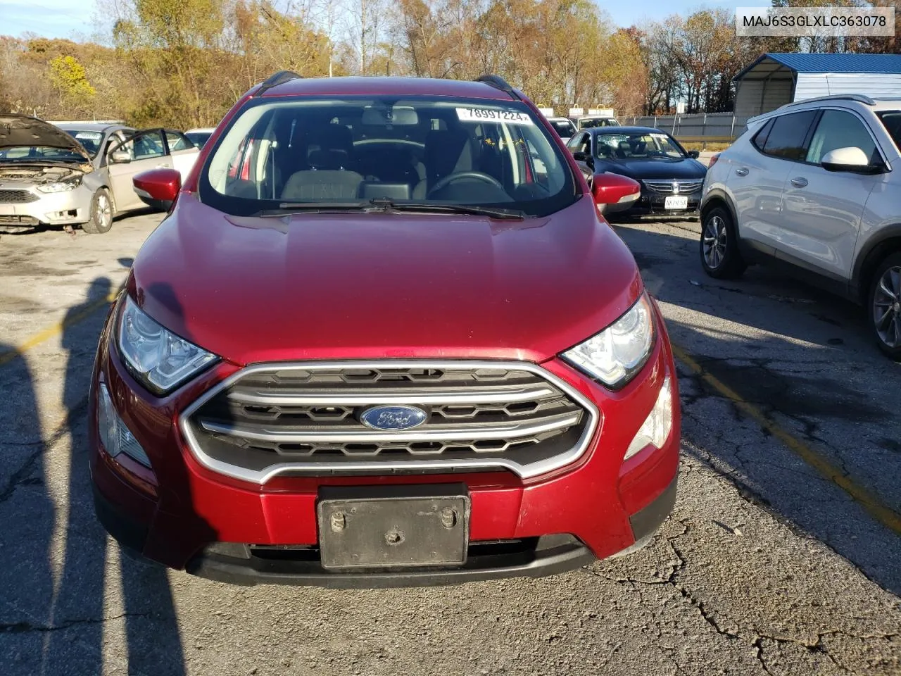 2020 Ford Ecosport Se VIN: MAJ6S3GLXLC363078 Lot: 78997224