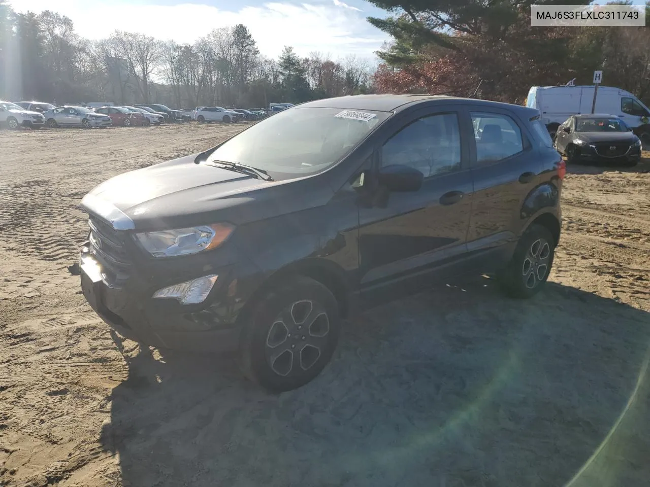 2020 Ford Ecosport S VIN: MAJ6S3FLXLC311743 Lot: 79069044