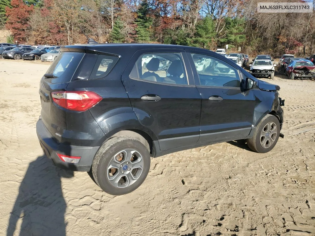 2020 Ford Ecosport S VIN: MAJ6S3FLXLC311743 Lot: 79069044