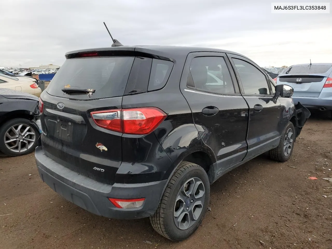 2020 Ford Ecosport S VIN: MAJ6S3FL3LC353848 Lot: 79224154