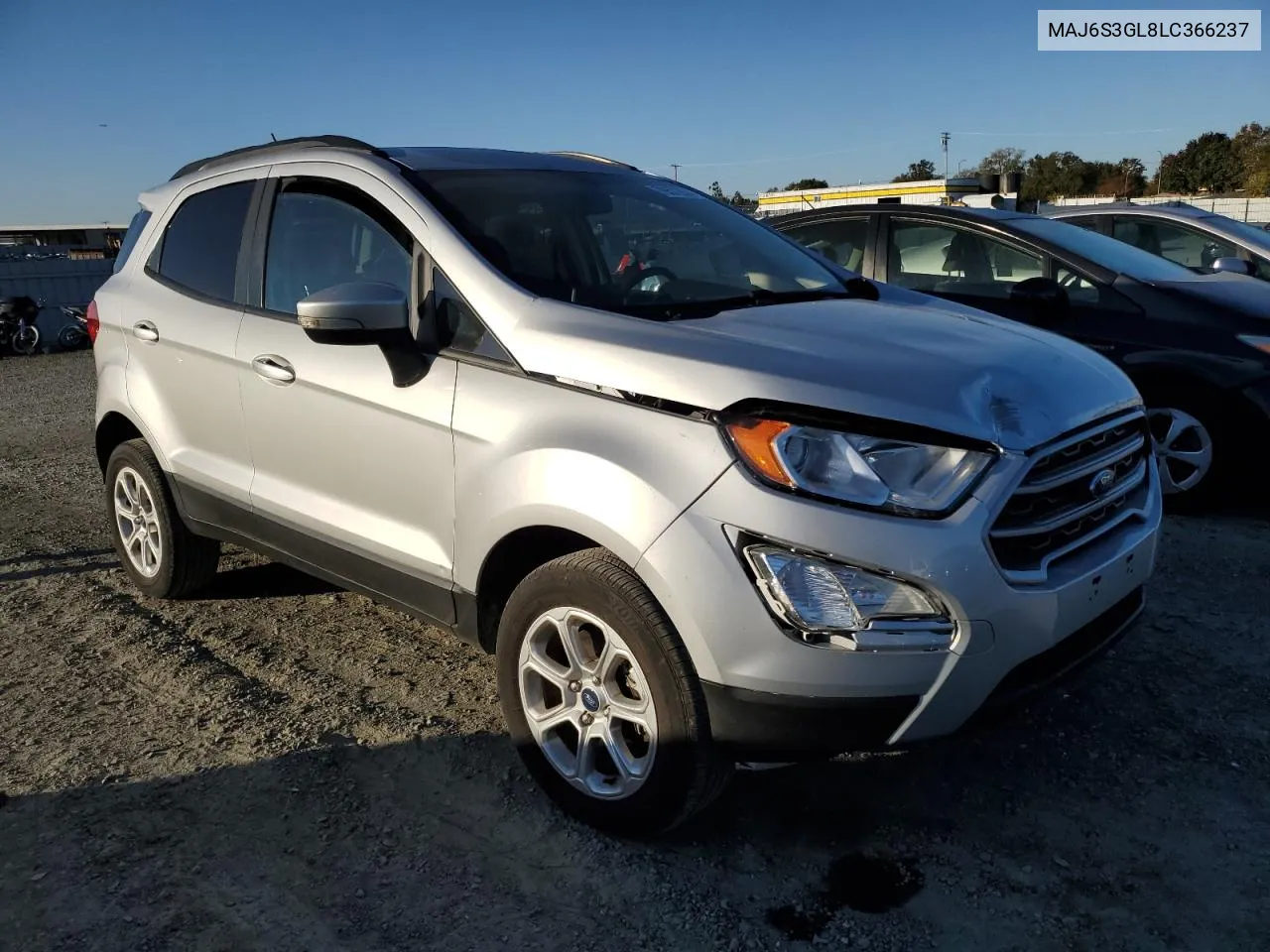 2020 Ford Ecosport Se VIN: MAJ6S3GL8LC366237 Lot: 79572634