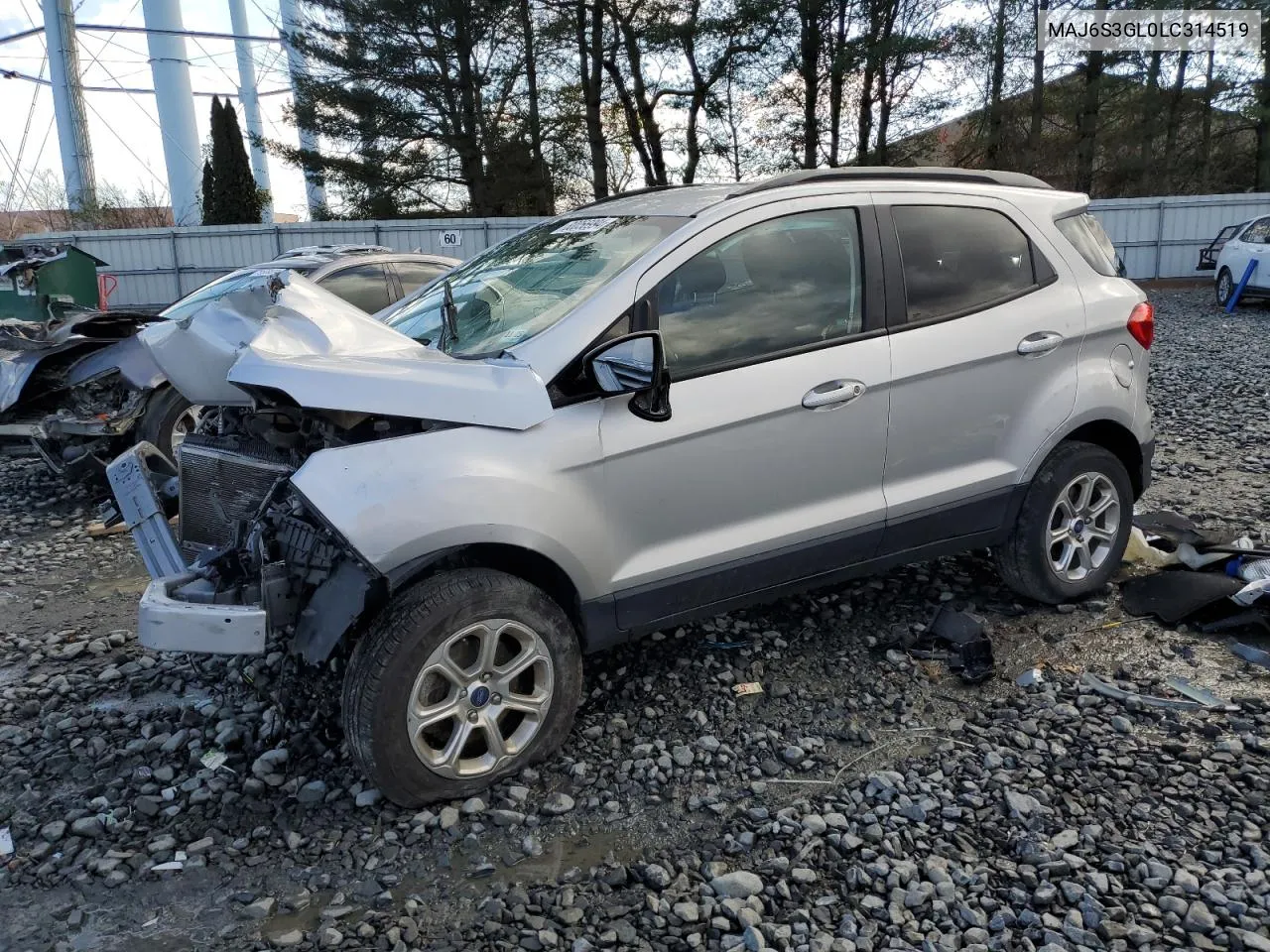 2020 Ford Ecosport Se VIN: MAJ6S3GL0LC314519 Lot: 80056994