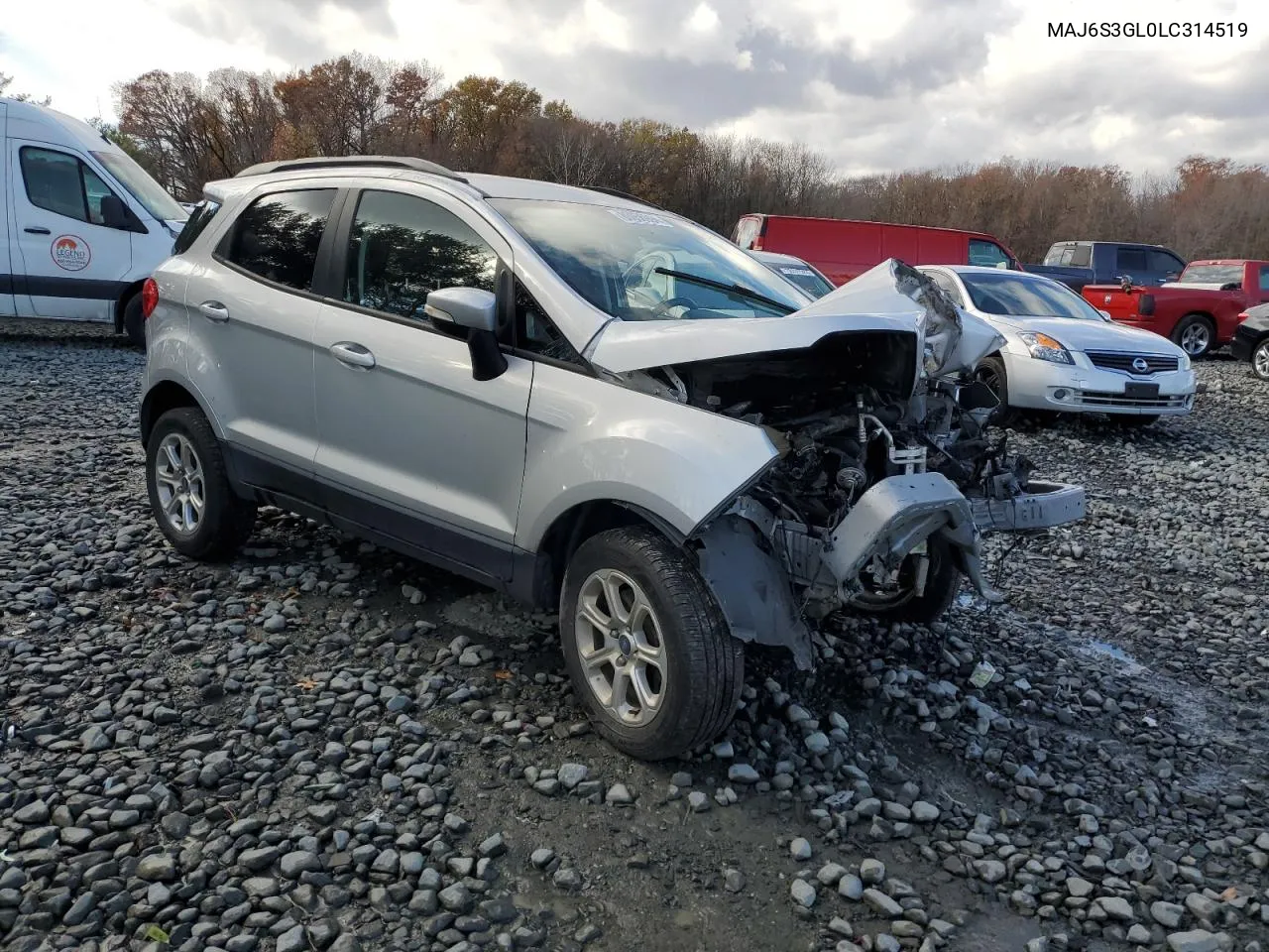 2020 Ford Ecosport Se VIN: MAJ6S3GL0LC314519 Lot: 80056994