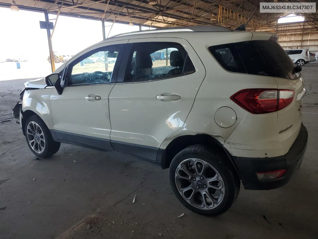 2020 Ford Ecosport Titanium VIN: MAJ6S3KL8LC347307 Lot: 80102224