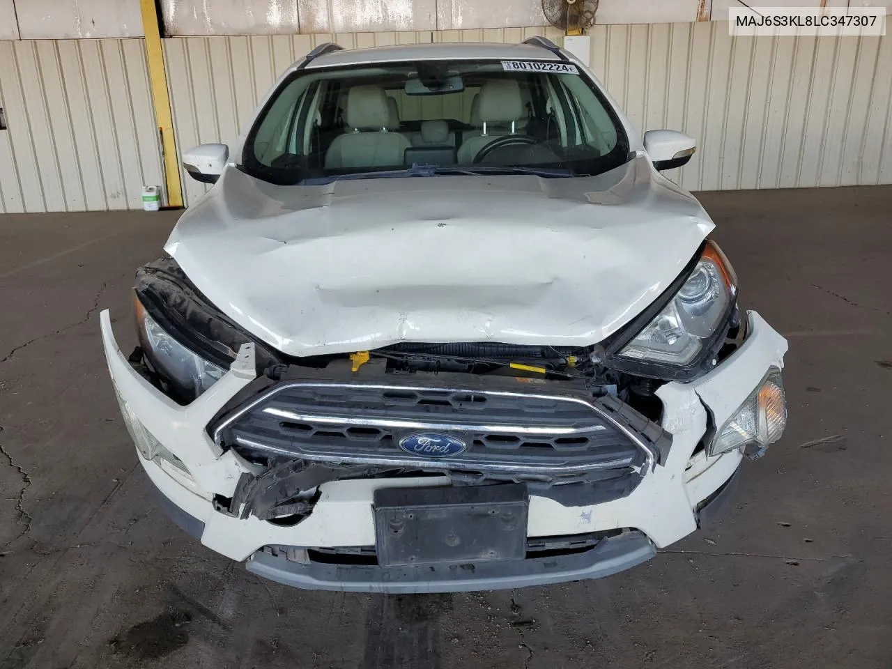 2020 Ford Ecosport Titanium VIN: MAJ6S3KL8LC347307 Lot: 80102224