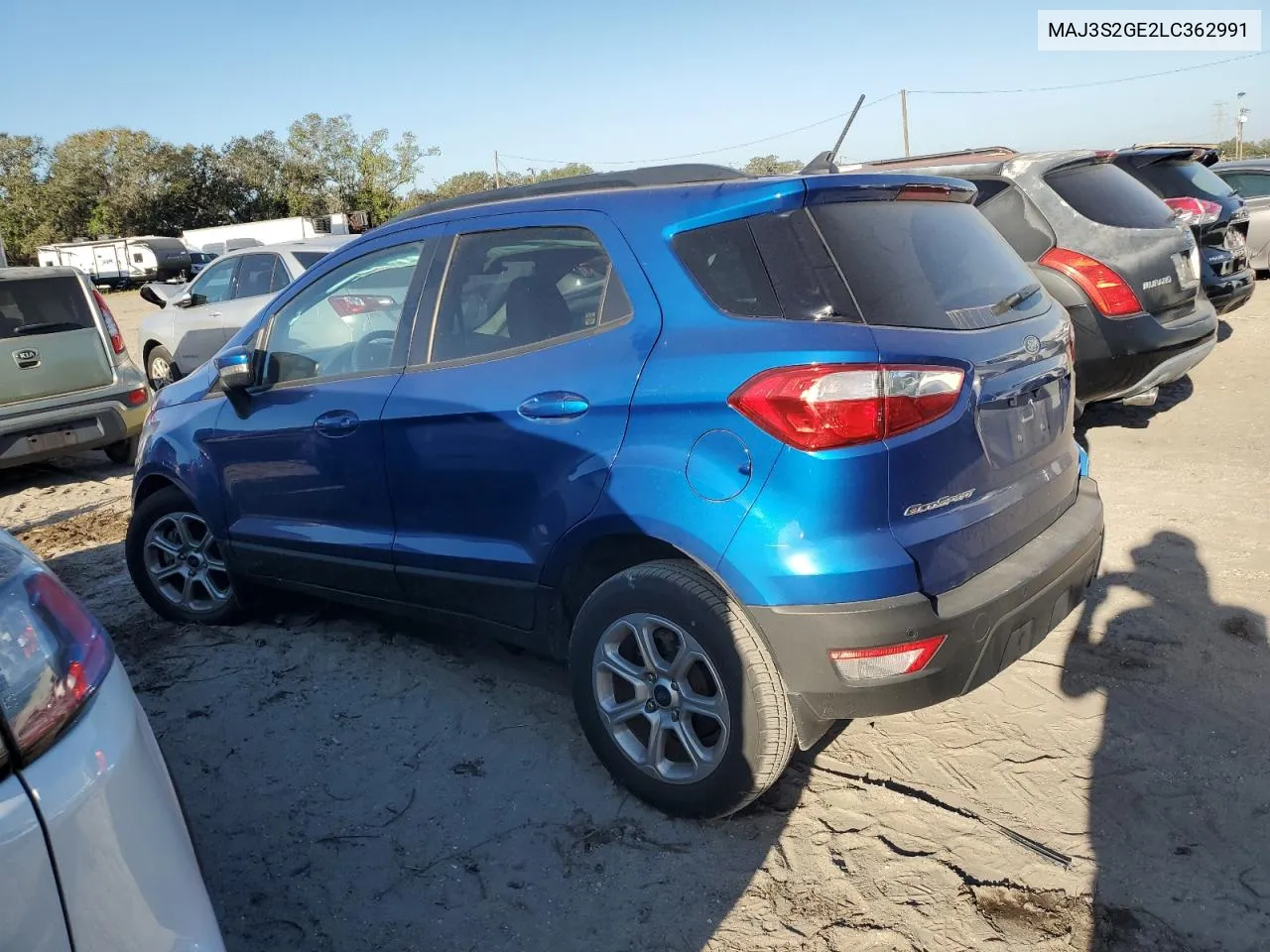 2020 Ford Ecosport Se VIN: MAJ3S2GE2LC362991 Lot: 80432364