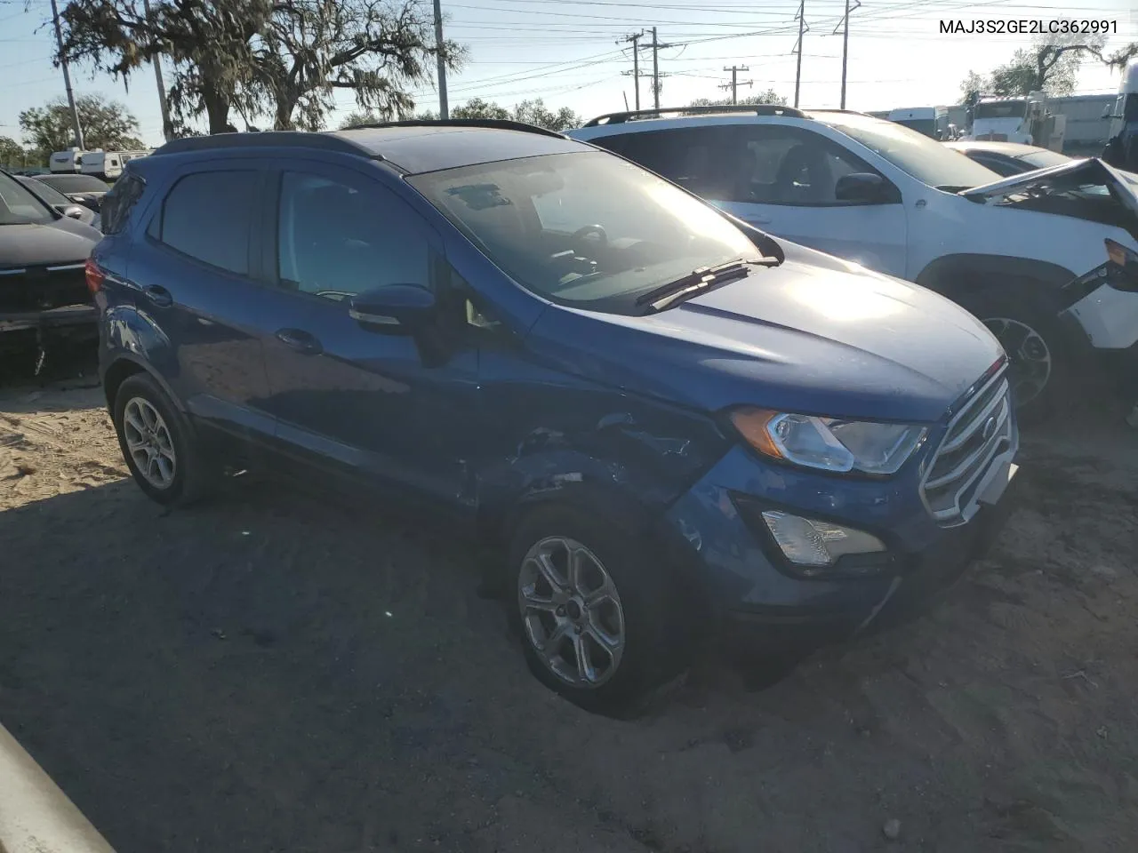 2020 Ford Ecosport Se VIN: MAJ3S2GE2LC362991 Lot: 80432364