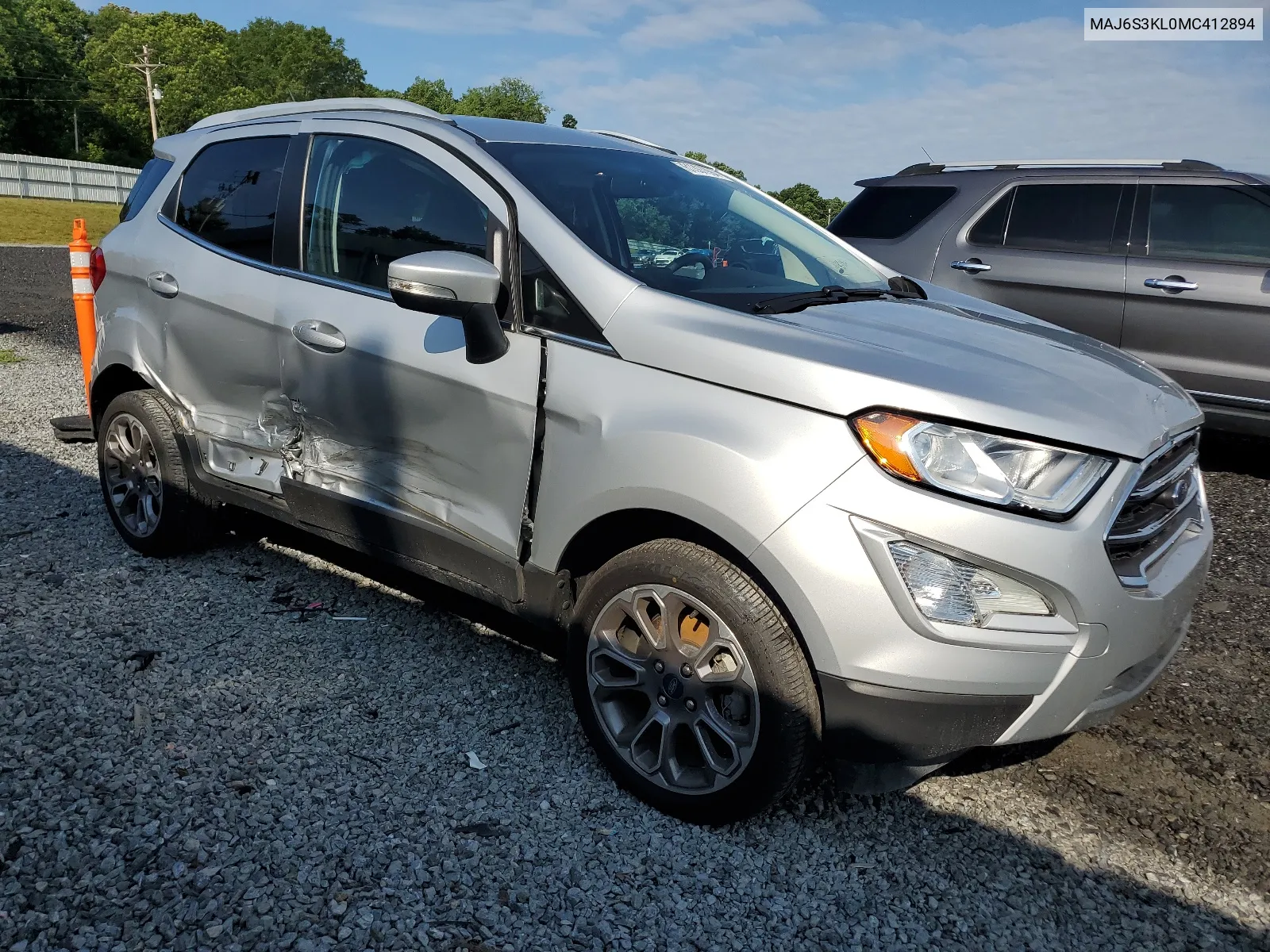 2021 Ford Ecosport Titanium VIN: MAJ6S3KL0MC412894 Lot: 61397994