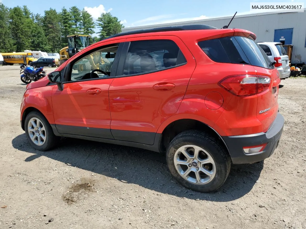 2021 Ford Ecosport Se VIN: MAJ6S3GL5MC403617 Lot: 63812934