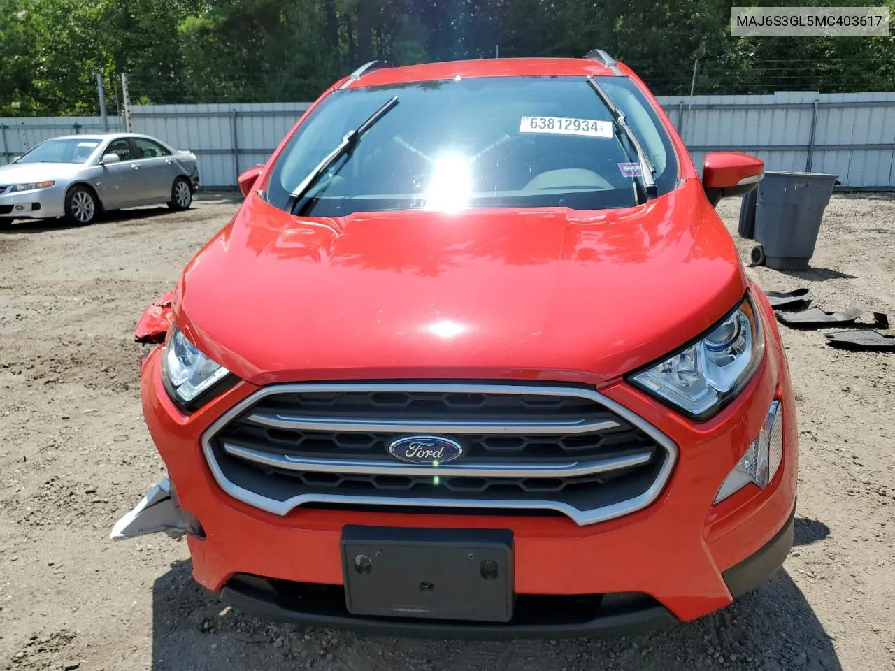 2021 Ford Ecosport Se VIN: MAJ6S3GL5MC403617 Lot: 63812934