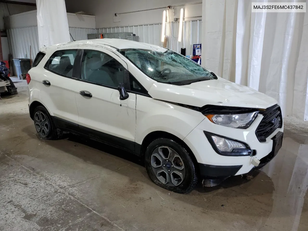 2021 Ford Ecosport S VIN: MAJ3S2FE6MC437842 Lot: 64196164