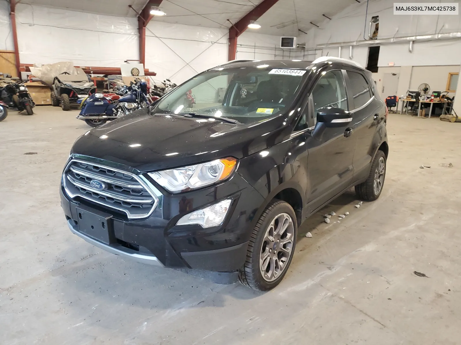 2021 Ford Ecosport Titanium VIN: MAJ6S3KL7MC425738 Lot: 65103844