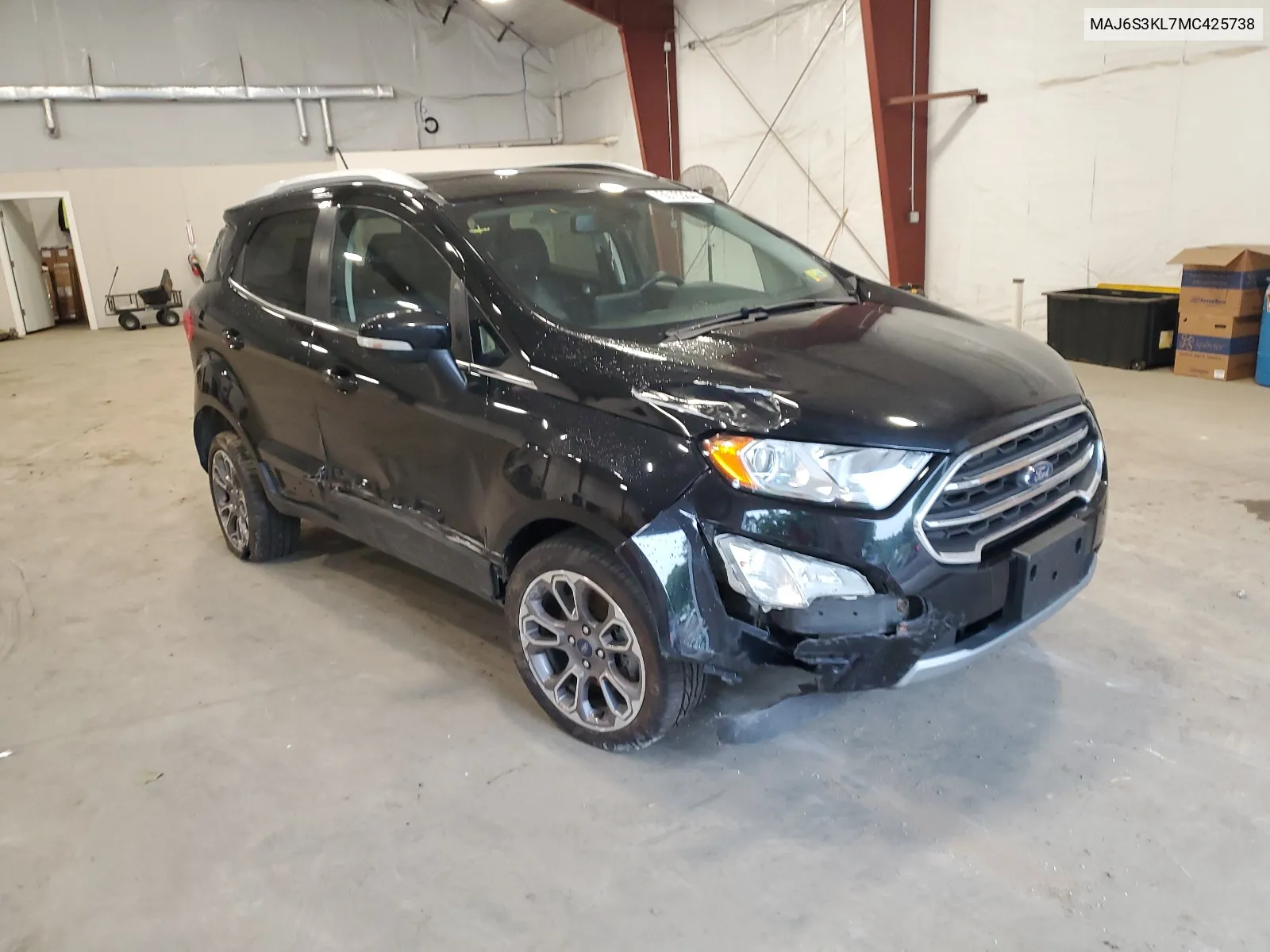 2021 Ford Ecosport Titanium VIN: MAJ6S3KL7MC425738 Lot: 65103844