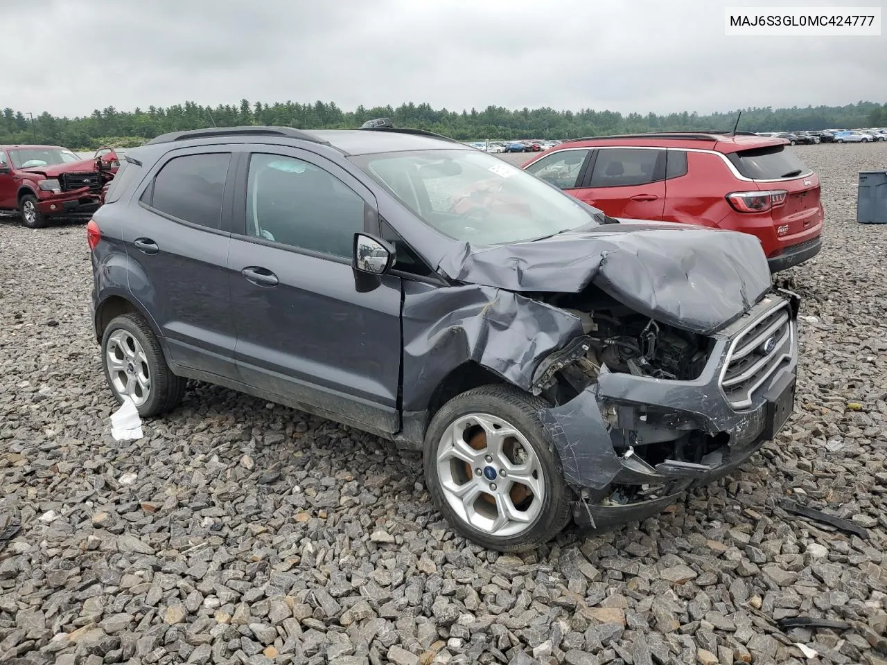 2021 Ford Ecosport Se VIN: MAJ6S3GL0MC424777 Lot: 67125514