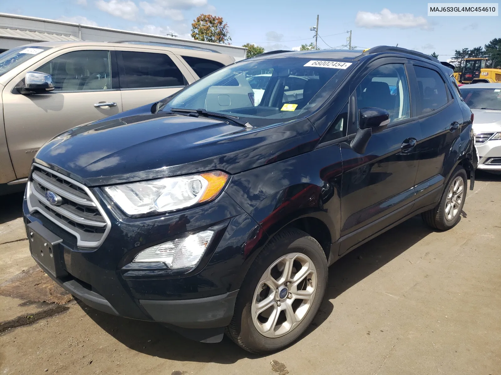 2021 Ford Ecosport Se VIN: MAJ6S3GL4MC454610 Lot: 68002454