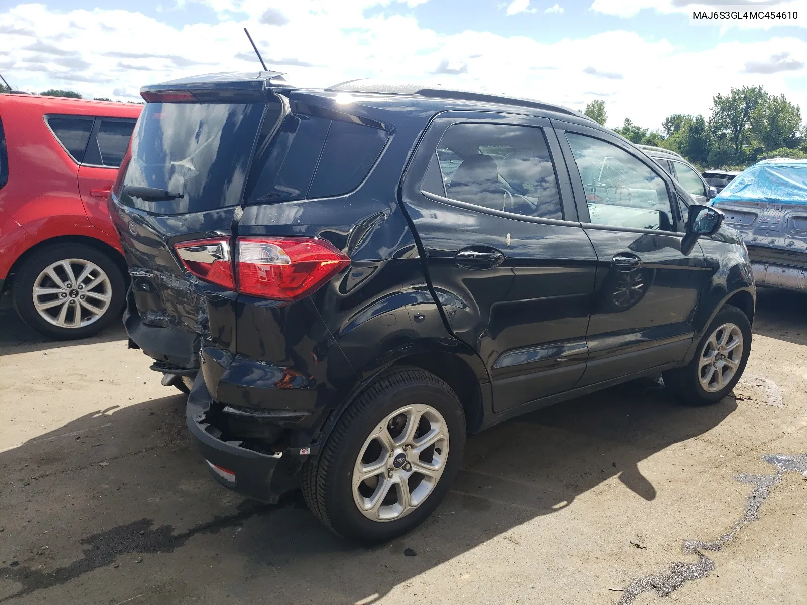 2021 Ford Ecosport Se VIN: MAJ6S3GL4MC454610 Lot: 68002454