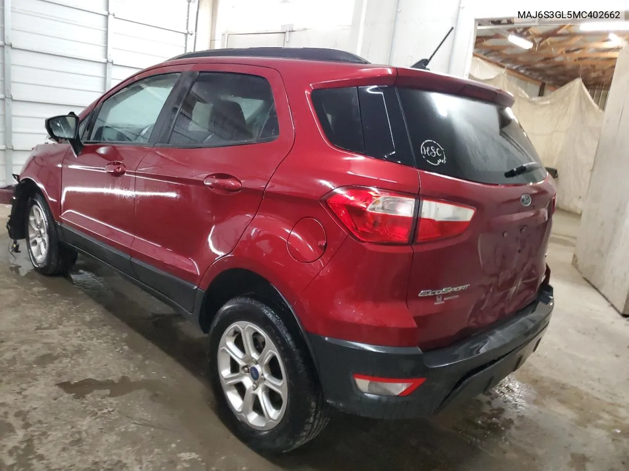 2021 Ford Ecosport Se VIN: MAJ6S3GL5MC402662 Lot: 68067594