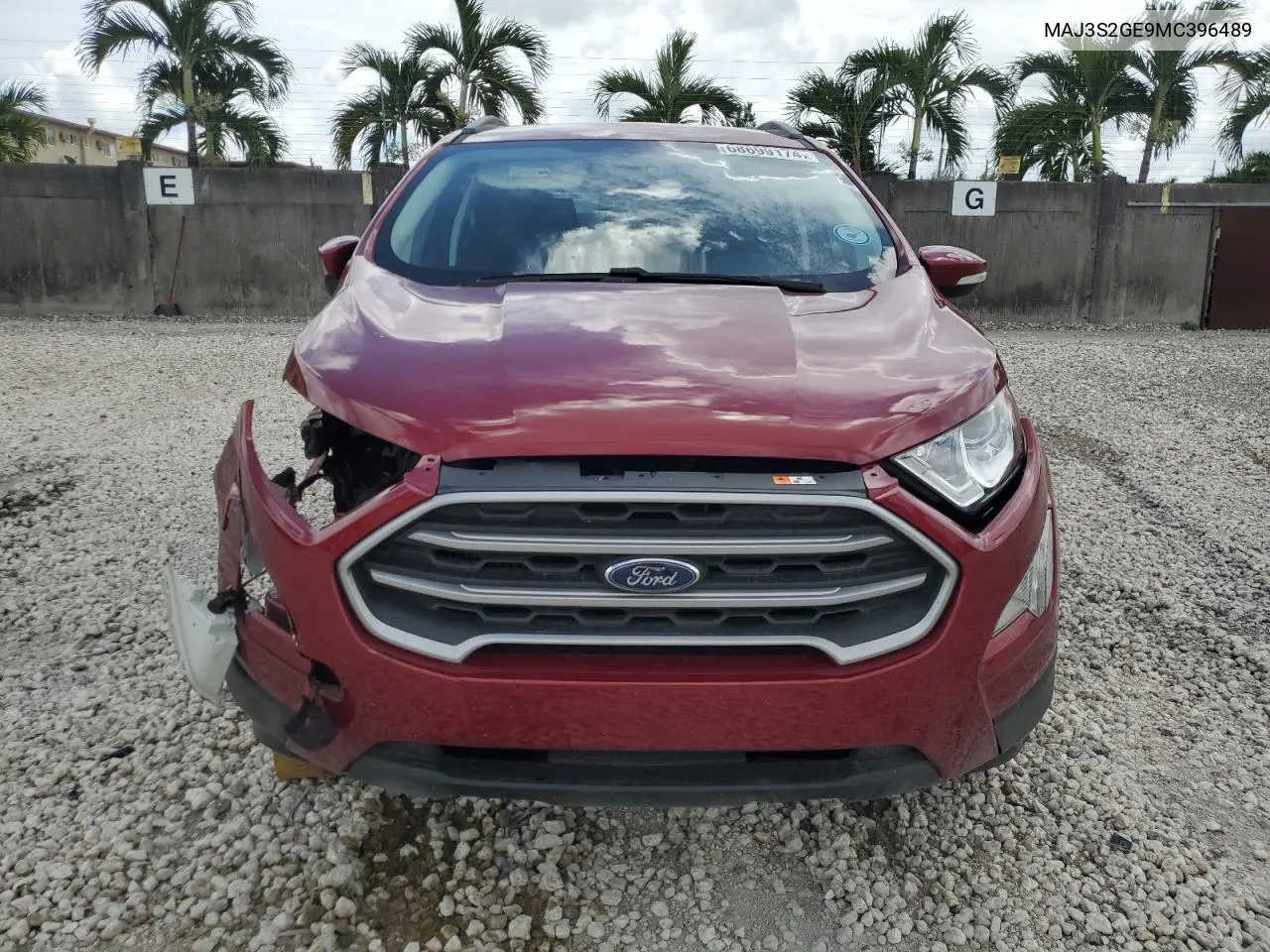 2021 Ford Ecosport Se VIN: MAJ3S2GE9MC396489 Lot: 68699174