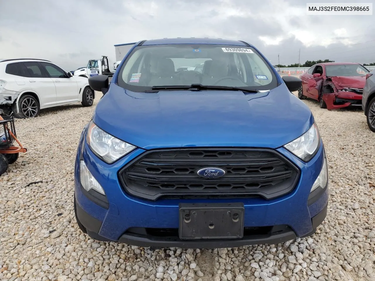 2021 Ford Ecosport S VIN: MAJ3S2FE0MC398665 Lot: 69309894