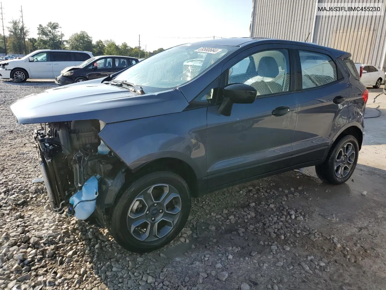 2021 Ford Ecosport S VIN: MAJ6S3FL8MC455230 Lot: 69580664