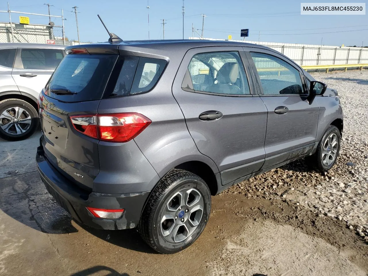 2021 Ford Ecosport S VIN: MAJ6S3FL8MC455230 Lot: 69580664