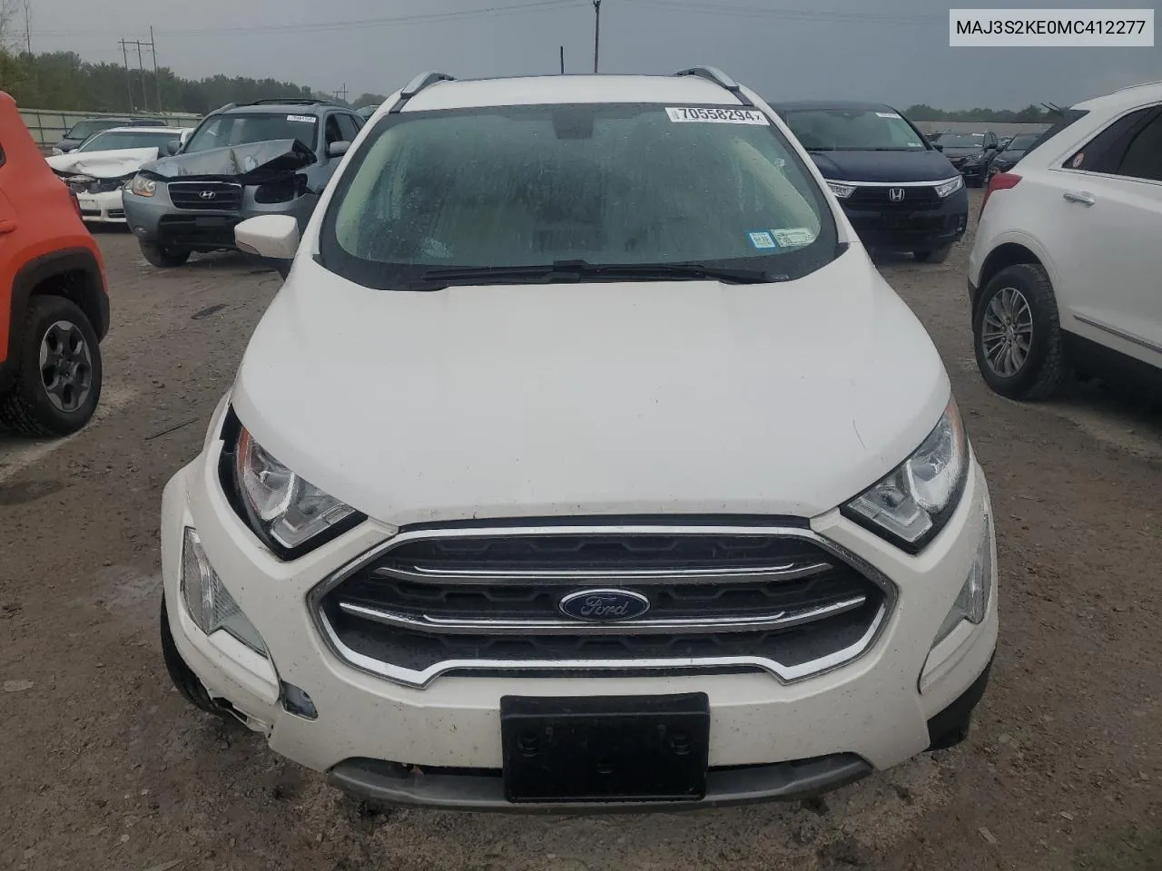 2021 Ford Ecosport Titanium VIN: MAJ3S2KE0MC412277 Lot: 70558294