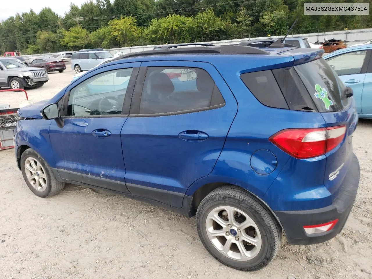 2021 Ford Ecosport Se VIN: MAJ3S2GEXMC437504 Lot: 71622274