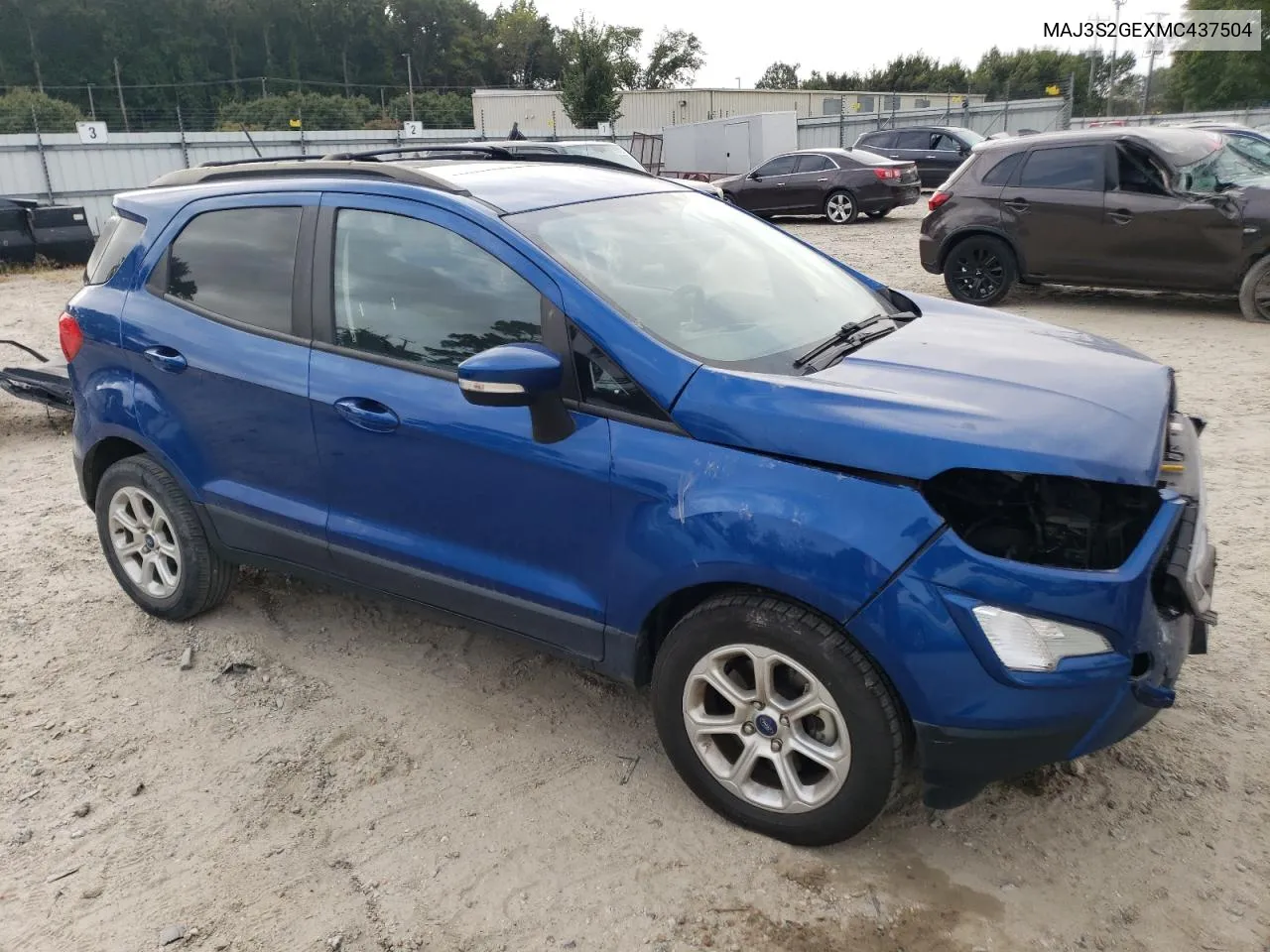 2021 Ford Ecosport Se VIN: MAJ3S2GEXMC437504 Lot: 71622274