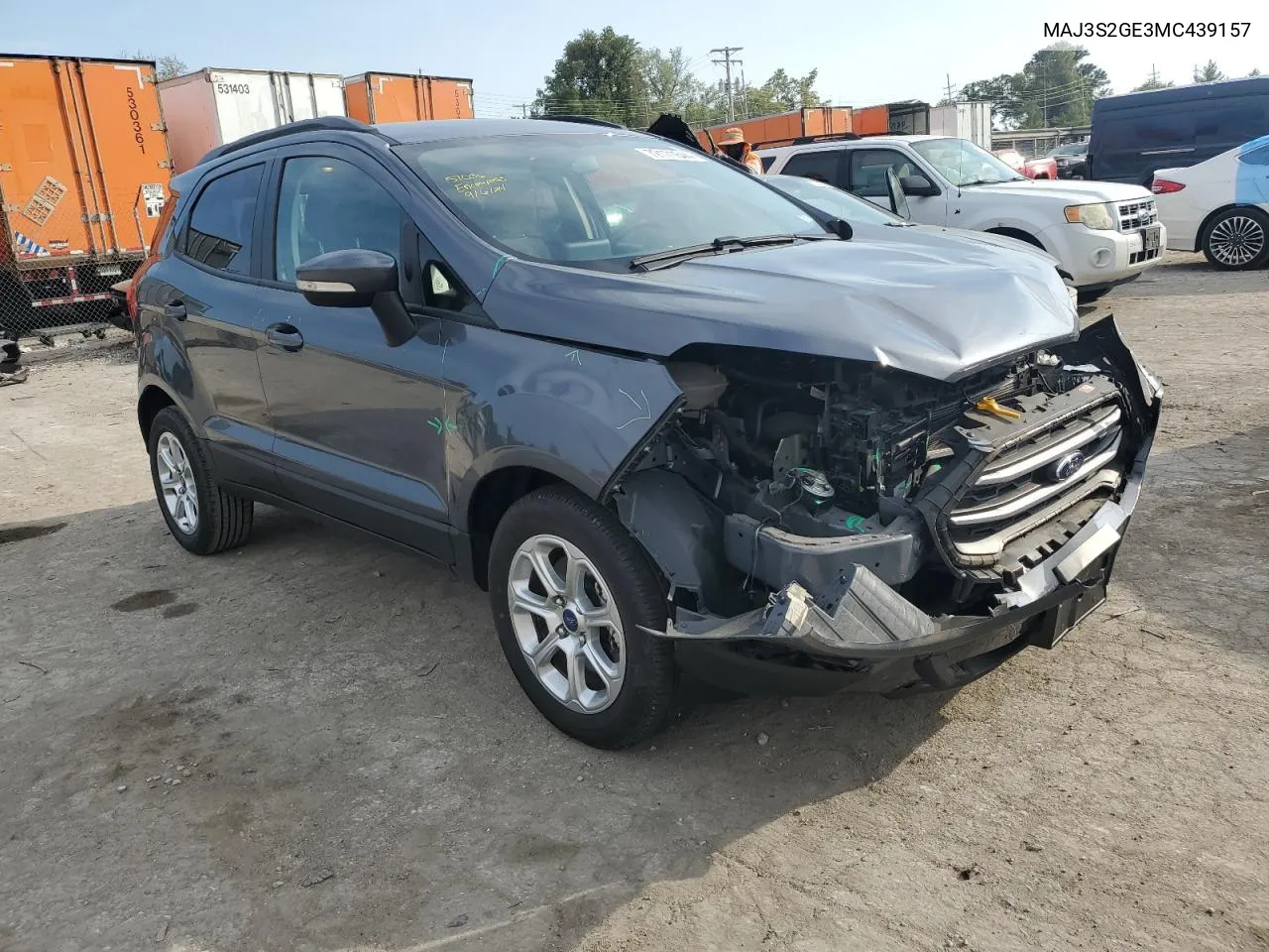 2021 Ford Ecosport Se VIN: MAJ3S2GE3MC439157 Lot: 72171844