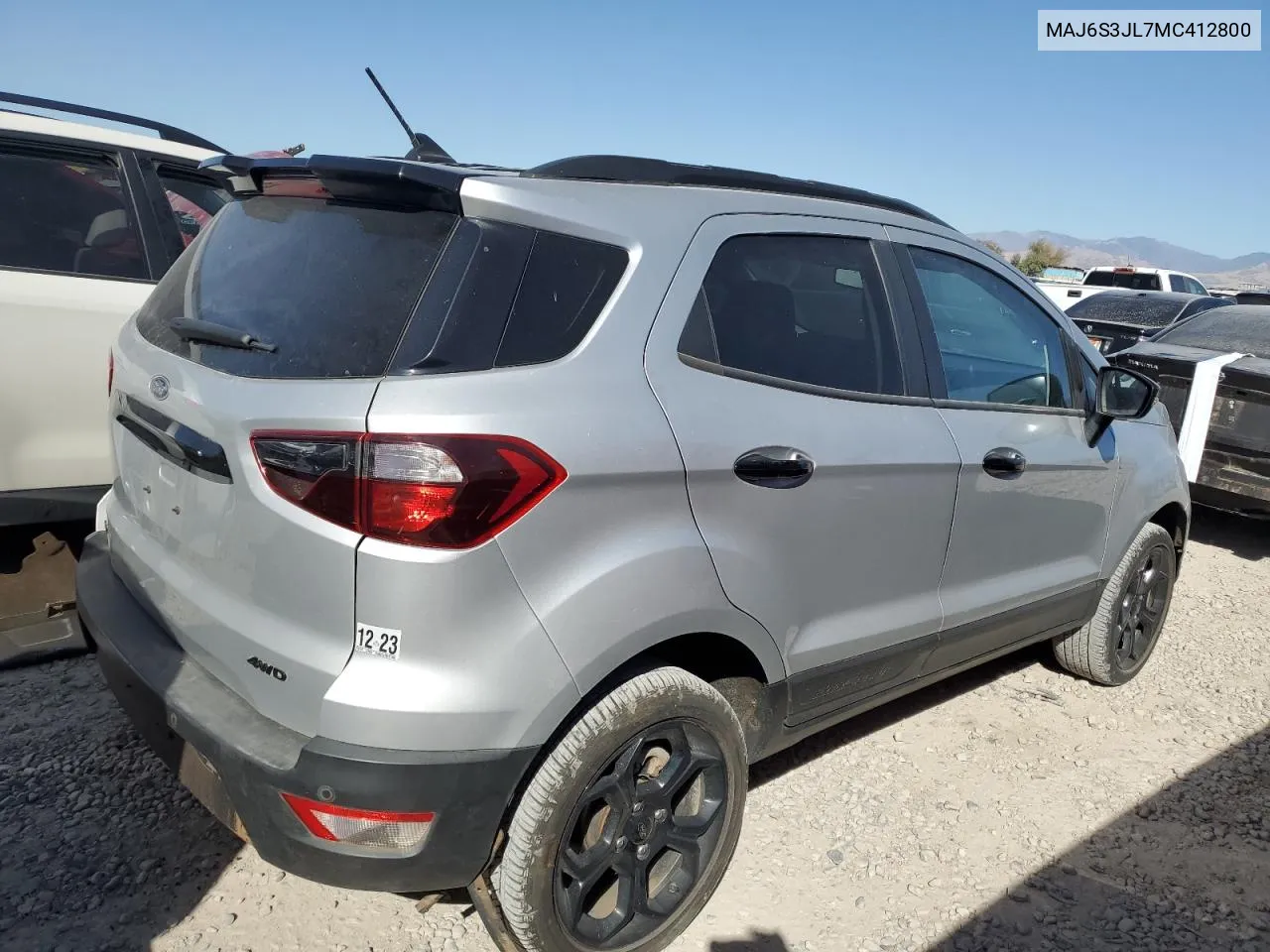 2021 Ford Ecosport Ses VIN: MAJ6S3JL7MC412800 Lot: 72628364