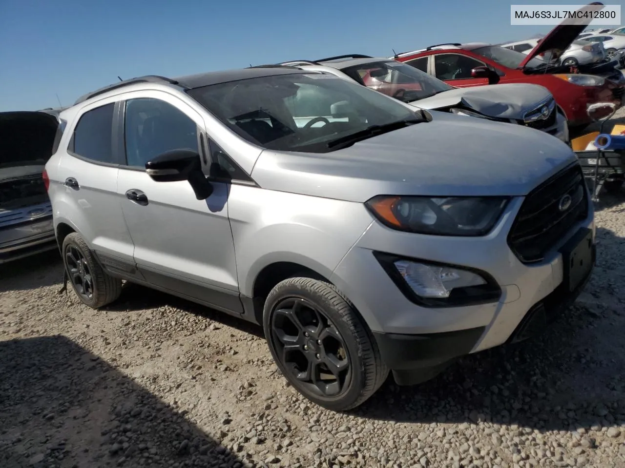 2021 Ford Ecosport Ses VIN: MAJ6S3JL7MC412800 Lot: 72628364