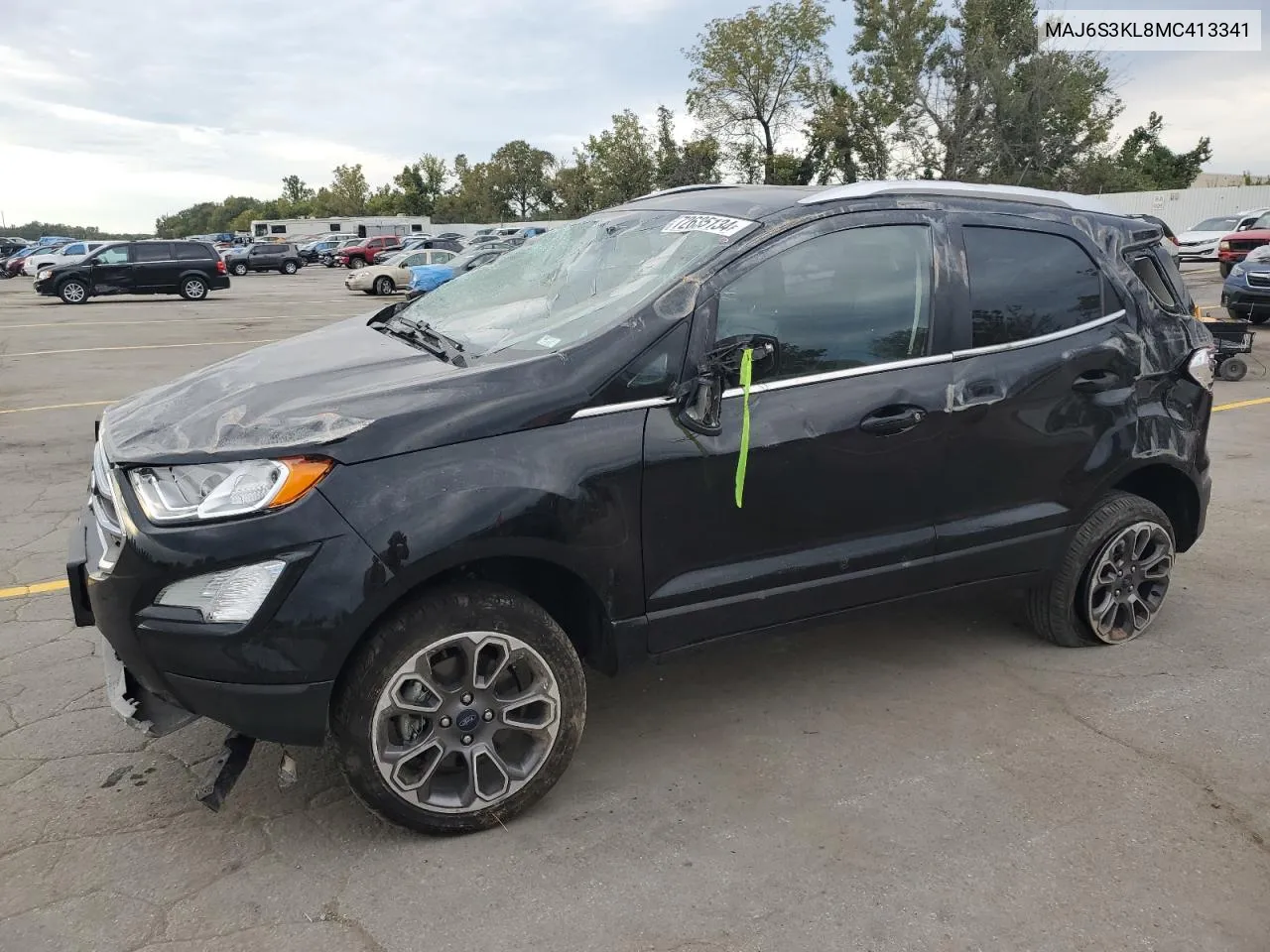 2021 Ford Ecosport Titanium VIN: MAJ6S3KL8MC413341 Lot: 72635134