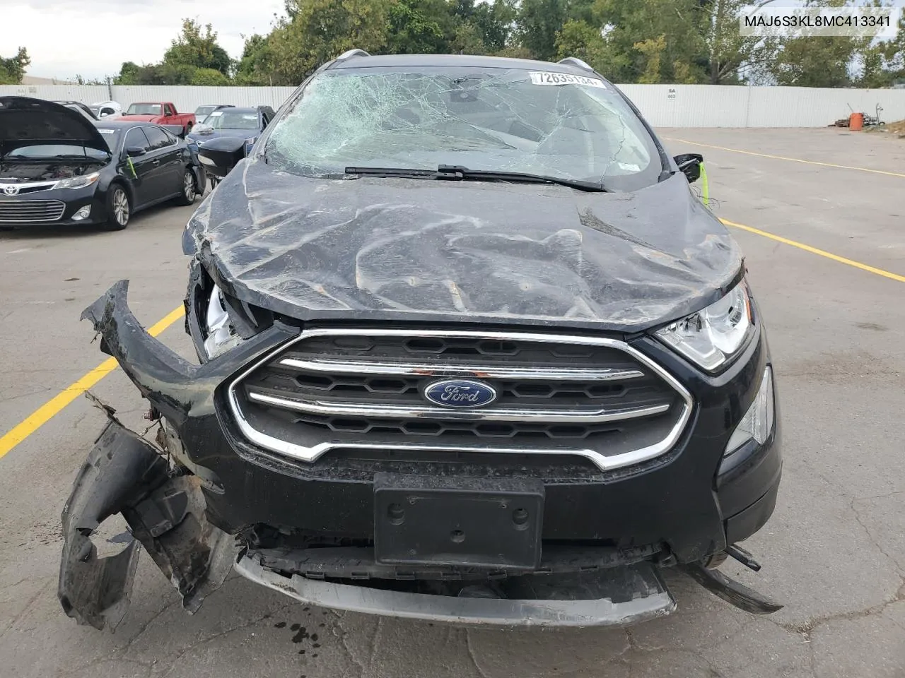 2021 Ford Ecosport Titanium VIN: MAJ6S3KL8MC413341 Lot: 72635134