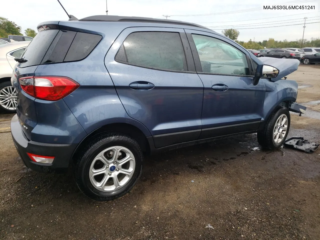 2021 Ford Ecosport Se VIN: MAJ6S3GL6MC451241 Lot: 72648714