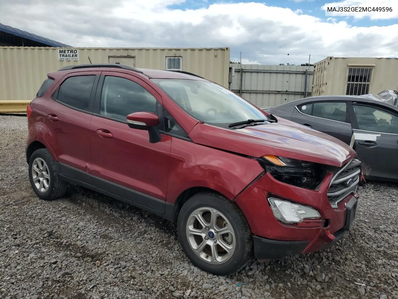 MAJ3S2GE2MC449596 2021 Ford Ecosport Se