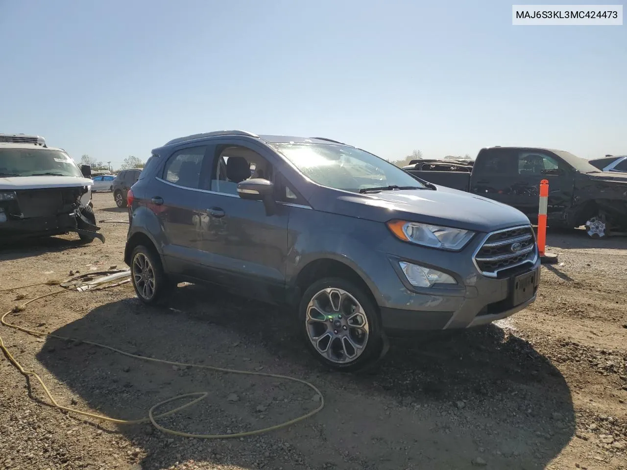 2021 Ford Ecosport Titanium VIN: MAJ6S3KL3MC424473 Lot: 73747534