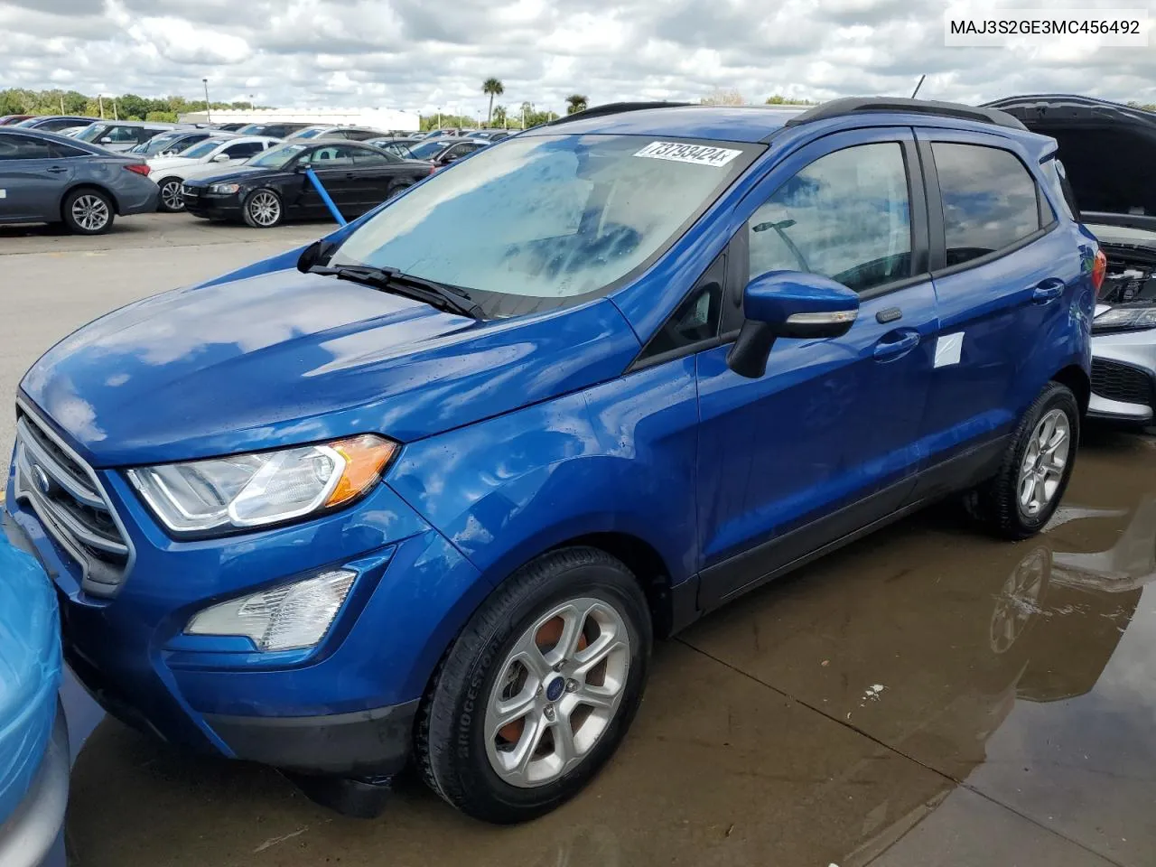 MAJ3S2GE3MC456492 2021 Ford Ecosport Se