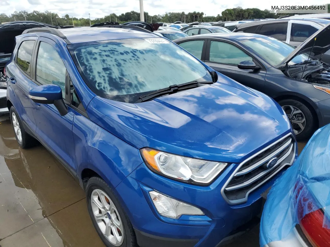 2021 Ford Ecosport Se VIN: MAJ3S2GE3MC456492 Lot: 73793424