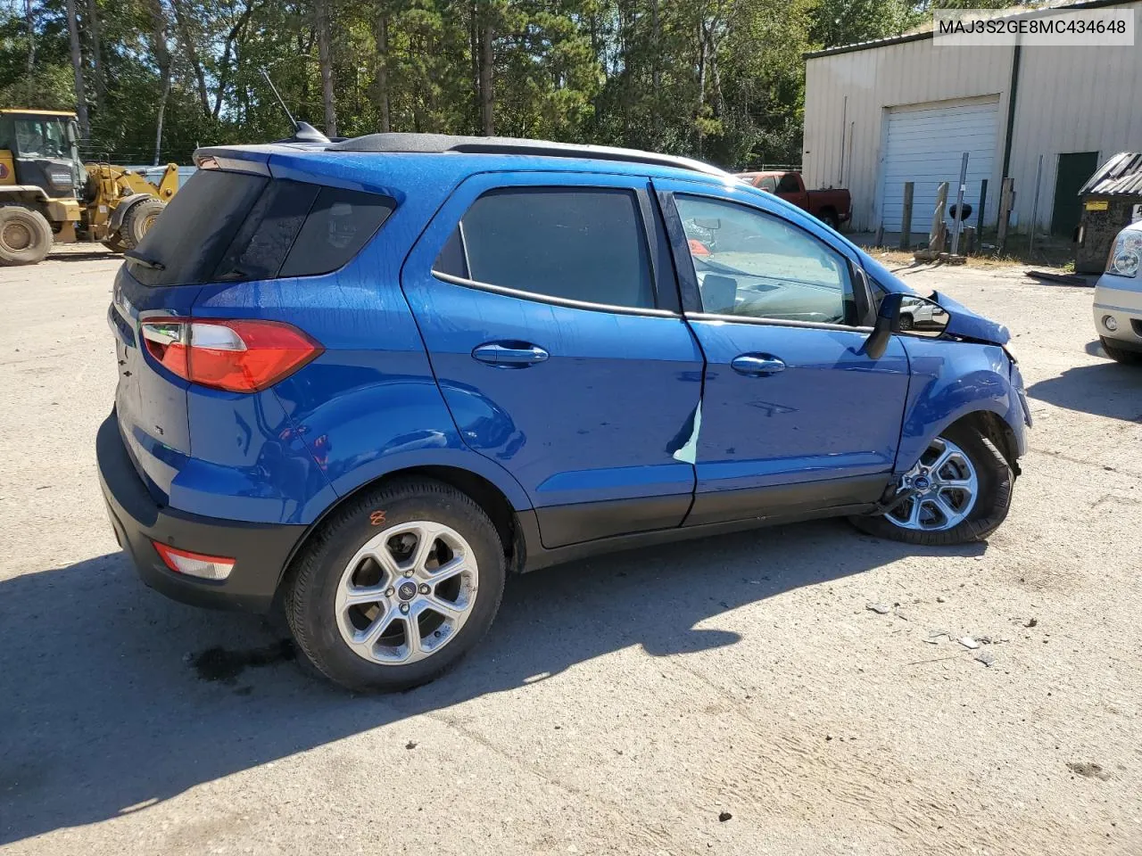 2021 Ford Ecosport Se VIN: MAJ3S2GE8MC434648 Lot: 74459904