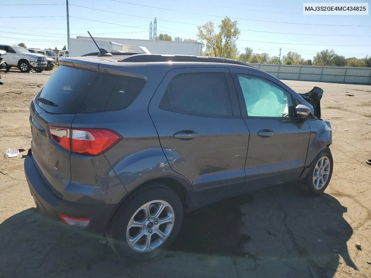 2021 Ford Ecosport Se VIN: MAJ3S2GE4MC434825 Lot: 75008214