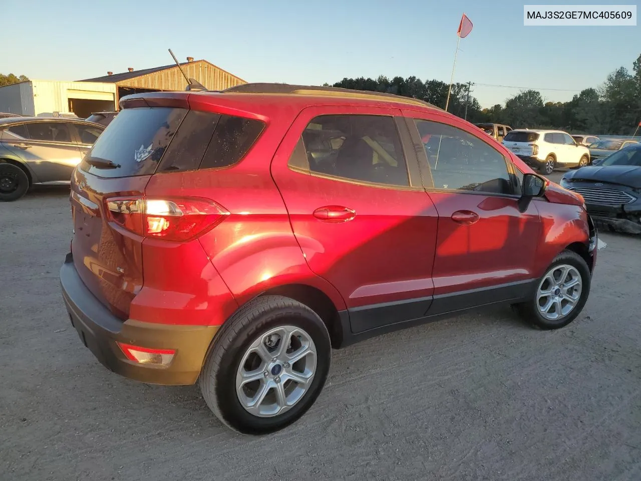 2021 Ford Ecosport Se VIN: MAJ3S2GE7MC405609 Lot: 75103034