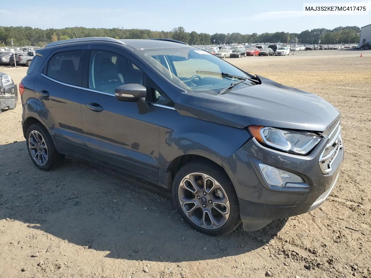 2021 Ford Ecosport Titanium VIN: MAJ3S2KE7MC417475 Lot: 75609494