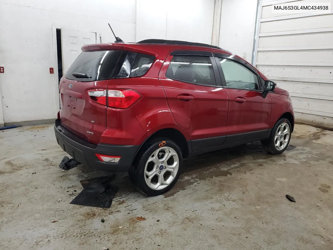 2021 Ford Ecosport Se VIN: MAJ6S3GL4MC434938 Lot: 75723984